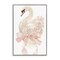 Stupell Industries Coquette Swan with Bow Framed Giclee, design by Creative Studio